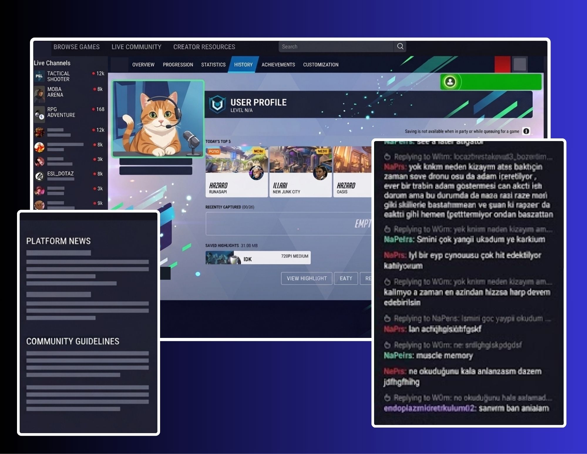 How BuyViewBot Works - Live Streamer with Chat and Platform News